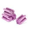 ADOCARN 2Pcs Cosmetic Pencil Sharpener for Women Portable Eyebrow Eyeliner Lip Liner Sharpener Compact Makeup Tool for Precise Sharpening Rose Pink Design view 3