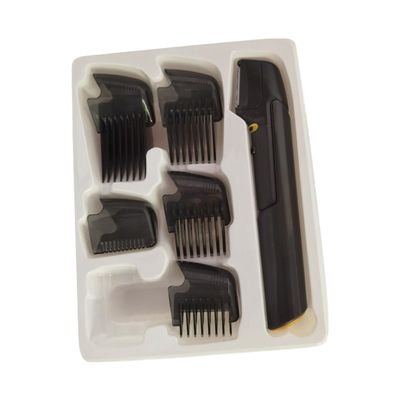Rechargeable Electric Hair Clipper Kit with 5 Combs for Detail Trimming