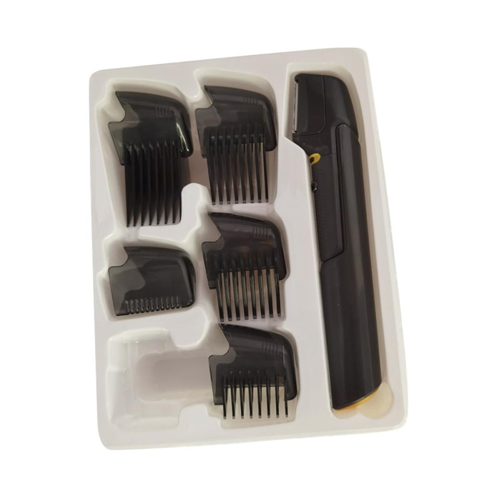 Rechargeable Electric Hair Clipper Kit with 5 Combs for Detail Trimming