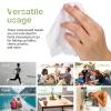 Beatifufu 50pcs Portable Compressed Towels Tablets for Travel and Outdoor Activities Disposable Face Towelettes with High Absorbency Compact Lightweight Facial Cleansing Cloths for Beauty view 3