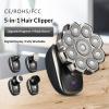 The New Electric Shaver 9D Magnetic Head Razor Whole Body Washing Bald Machine Five-in-one view 2