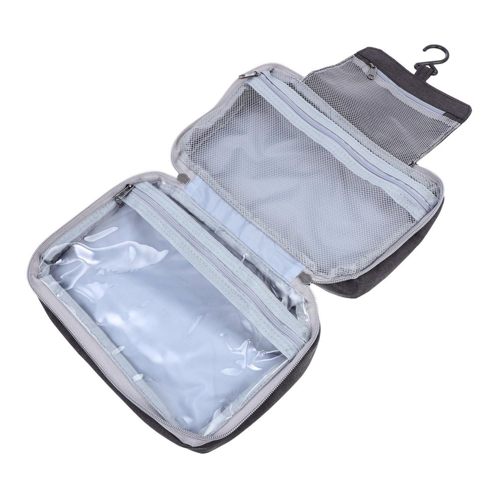 Anneome Folding Toiletries Storage Bag for Travel Cosmetic Organizer for Men and Women Multipurpose Makeup Pouch with Zipper Portable Wash Bag for Camping and Daily Use