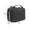 Anneome Folding Toiletries Storage Bag for Travel Cosmetic Organizer for Men and Women Multipurpose Makeup Pouch with Zipper Portable Wash Bag for Camping and Daily Use view 2