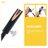 NOLITOY 2Pcs Metal Cosmetic Pencil Sharpeners Dual-sided U-shaped Slots for Eyeliner Lip and Eyebrow Pencils Black and Gold Sharpening Tools for Precise Makeup Maintenance view 3