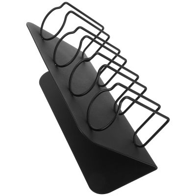 KITCHENKARATLY Stainless Steel Hair Trimmer Stand 4 Sections, Wall Mounted Hair Clippers Rack Organizer, Razor Holder Shelf for Barbers Salon Appliance
