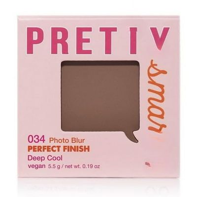 (1 Pack) Pr'etty S,marts Photo Blur Perfect Finish Setting Powder, Vegan, Paraben-Free, 0.19 Fl oz (Deep Cool, 0.19 Fl oz