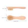 ADOCARN 5pcs Ultra-Soft Manual Facial Cleansing Brush with Wooden Handle Deep Pore Exfoliating Face Scrubber for Daily Skin Care Portable Home Facial Brush for Firm Radiant Complexion view 2