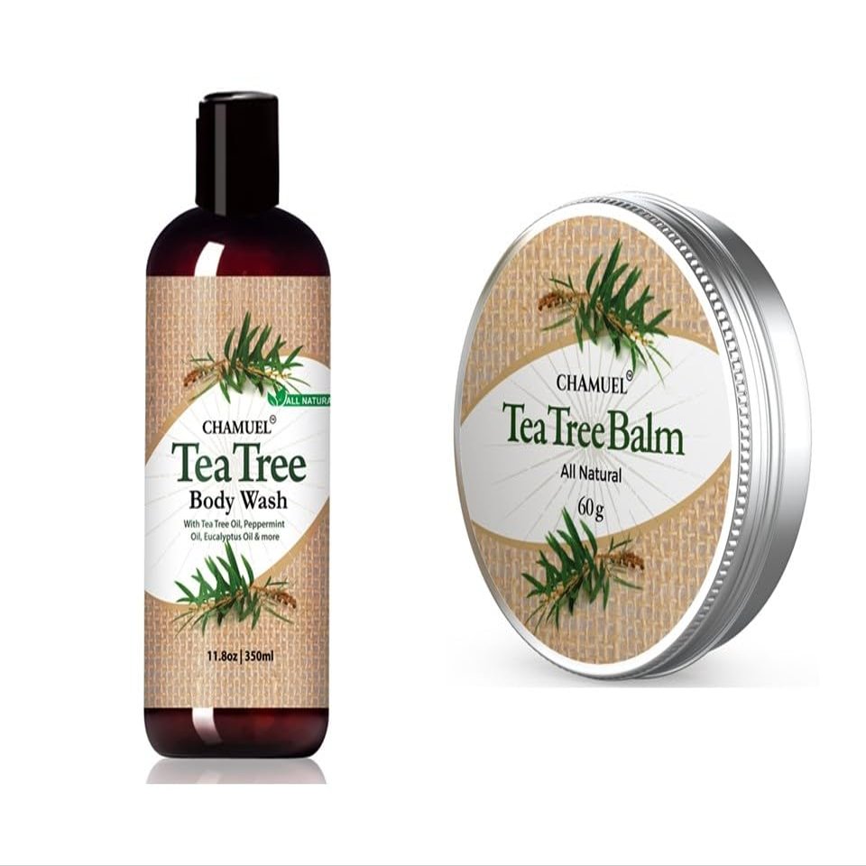 Chamuel Tea Tree Balm & Body Wash - The Best Product Combo to Soothe a Wide Variety of Skin Irritations