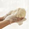 ADOCARN 2pcs Large Petal-Shaped Bath Scrubber Balls Beige PE Material Exfoliating Shower Sponge Mesh Nets for Men and Women Relaxing Body Wash view 2