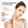 ADOCARN Wood Face Brush with Handle for Deep Pore Cleansing and Gentle Exfoliation Natural Wood Facial Scrubber for Blackhead Removal Makeup Cleansing and Daily Skin Care Massage view 3