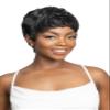 Janet Collection LAVISH Human Hair RAEL Wig  Short Layered Pixie Cut, Lightweight & Natural Finish (COLOR 1B) view 2