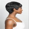Janet Collection LAVISH Human Hair RAEL Wig  Short Layered Pixie Cut, Lightweight & Natural Finish (COLOR 1B) view 4
