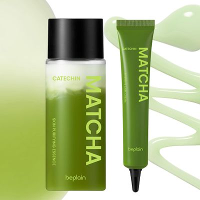 beplain Matcha Catechin Skin Purifying Essence for Face | Hydrating & Balancing Facial Essence for Glowy Skin | Suitable for Sensitive Skin | K-Beauty (5.07 fl oz / 150 ml) (Matcha Catechin Duo)