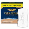 P. ar. k A. ven. ue Pr. em. iu. m Men's Pure Luxury Soap With Shea Butter and Coconut Oil, Moisturising Indulgence, 125g x 4N Pack view 1