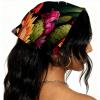 RODAILYCAY 4 Packs Hair Scarfs Headband, Cactus Triangle Head Scarves, Non Slip Hair Bandanas, Head Kerchief for Women Girls view 2