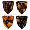 RODAILYCAY 4 PCS Hair Scarfs, Elastic Hair Scarf Headband, Halloween Broom Triangle Kerchief, Head Hairband Bandanas view 1