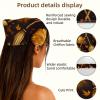 RODAILYCAY 4 PCS Hair Scarfs, Elastic Hair Scarf Headband, Halloween Broom Triangle Kerchief, Head Hairband Bandanas view 3