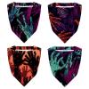 RODAILYCAY 4 Pieces Hair Scarfs Headband, Halloween Zombie Hand Triangle Head Scarves, Non Slip Hair Bandanas, Head Kerchief for Women Girls view 1