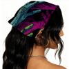 RODAILYCAY 4 Pieces Hair Scarfs Headband, Halloween Zombie Hand Triangle Head Scarves, Non Slip Hair Bandanas, Head Kerchief for Women Girls view 2