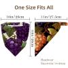 RODAILYCAY Grape 4 Pack Hair Scarfs, Elastic Hair Scarf Headband, Triangle Kerchief, Head Hairband Bandanas view 4