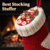 10PCS/Set Cute Christmas Hair Scrunchies, Soft Elastic Christmas Hair Accessories, HolidayThemed Elastic Scrunchies, Elegant Festive Accessories, Cute Xmas Gift for Women & Girls (Style-A) view 4