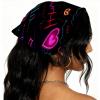 RODAILYCAY 4 Pieces Hair Scarf, Chiffon Head Kerchief, Heart Beat Non Slip Triangle Headband Bandana for Women Girls view 2