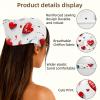 RODAILYCAY 4 Pieces Hair Scarf, Chiffon Head Kerchief, Heart Beat Non Slip Triangle Headband Bandana for Women Girls view 3