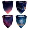 RODAILYCAY 4 Pieces Hair Scarf, Chiffon Head Kerchief, Starry Night Sky Non Slip Triangle Headband Bandana for Women Girls view 1
