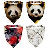 RODAILYCAY 4 Piece Floral Flower Hair Scarf Headband for Women Girls Non Slip Head Covers Elastic Triangle Head Scarf Bandana view 1