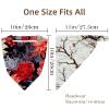 RODAILYCAY 4 Piece Floral Flower Hair Scarf Headband for Women Girls Non Slip Head Covers Elastic Triangle Head Scarf Bandana view 4