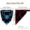 RODAILYCAY 4 Packs Hair Scarfs, Elastic Hair Scarf Headband, Abstract Dog Cat Paw Prints Triangle Kerchief, Head Hairband Bandanas view 4