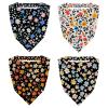 RODAILYCAY 4 Packs Hair Scarfs Headband, Triangle Head Scarves, Little Flower Pattern Non Slip Hairband Bandanas, Head Kerchief for Women Girls view 1