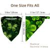 RODAILYCAY Happy St Patrick's Day Four Leaf Clover 4 Pieces Hair Scarf, Chiffon Bandanas Kerchief, Non Slip Triangle Headband Bandana for Women Girls view 4