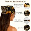 RODAILYCAY 4 Pieces Hair Scarfs Headband, Starry Sky Sunflower Butterfly Triangle Head Scarves, Non Slip Hair Bandanas, Head Kerchief for Women Girls view 3