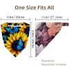RODAILYCAY 4 Pieces Hair Scarfs Headband, Starry Sky Sunflower Butterfly Triangle Head Scarves, Non Slip Hair Bandanas, Head Kerchief for Women Girls view 4
