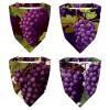 RODAILYCAY 4 Pack Hair Scarf Headband for Women Girls Non Slip Head Covers Grape Elastic Triangle Head Scarf Bandana view 1