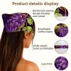 RODAILYCAY 4 Pack Hair Scarf Headband for Women Girls Non Slip Head Covers Grape Elastic Triangle Head Scarf Bandana view 3