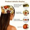 RODAILYCAY Happy Thanksgiving Red Fruit 4 Pack Triangle Head Scarf, Chiffon Hair Bandanas Kerchief, Elastic Hair Scarf Bandanas for Women Girls view 3