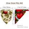 RODAILYCAY Happy Thanksgiving Red Fruit 4 Pack Triangle Head Scarf, Chiffon Hair Bandanas Kerchief, Elastic Hair Scarf Bandanas for Women Girls view 4
