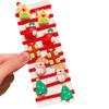 10pcs/Set Cute Christmas Hair Scrunchies, Ideal For Holiday Hairstyles, 2026 Christmas Hair Ties for Girls, Santa Claus, Snowman, Reindeer, Xmas Tree Cute Ponytail Holders (B) view 1