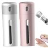 2PCS 4 in 1 Travel Dispenser Bottle, 40ml X 4 Rotating Travel Pump Bottle with Visual Window, Portable Refillable Lotion Dispenser with Transparent Label for Toiletries Pump view 2