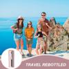 2PCS 4 in 1 Travel Dispenser Bottle, 40ml X 4 Rotating Travel Pump Bottle with Visual Window, Portable Refillable Lotion Dispenser with Transparent Label for Toiletries Pump view 4