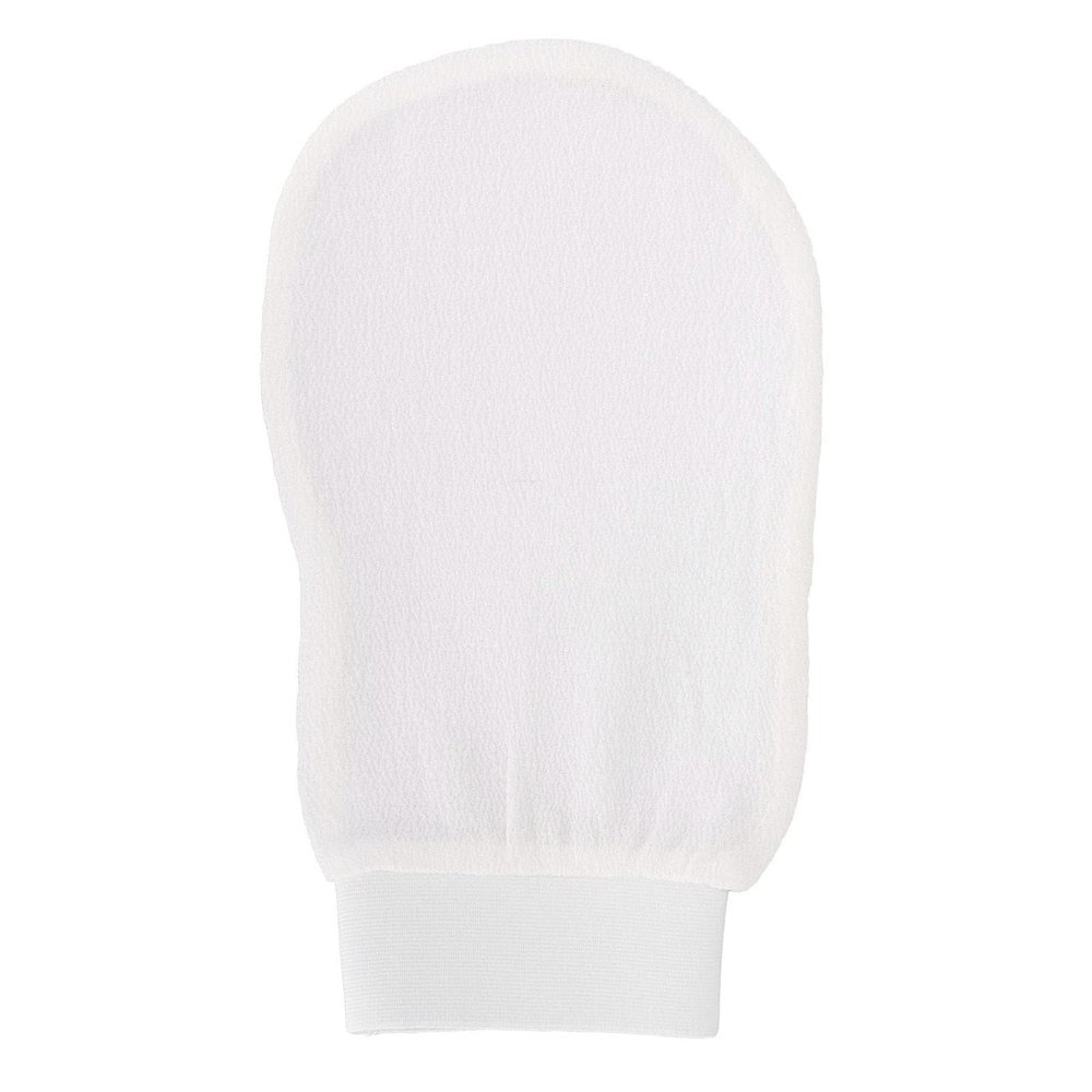 Body Exfoliating Gloves Skin Exfoliator Gloves Soft Fiber White Deep Cleanse Dead Skin Removes Impurities for Bath Shower Home Use