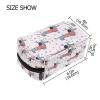 Bolaz Women's Cosmetic Bag-Dachshund Snow PatternMakeup Bag for Travel Cosmetic Pouch Brush Bag view 3