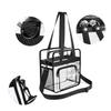 AZIDWERYQ Cosmetic Bag PVC Jelly Bag Makeup Large Capacity Toiletry Transparent One Shoulder Clear view 2