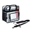 AZIDWERYQ Cosmetic Bag PVC Jelly Bag Makeup Large Capacity Toiletry Transparent One Shoulder Clear view 3