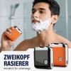 2026 New Head Shaver Electric Razor for Men - Dual Head Mini Shavers for Men, Waterproof Rechargeable Wet Dry Shaving Razor for Travel Home (1*Orange) view 4