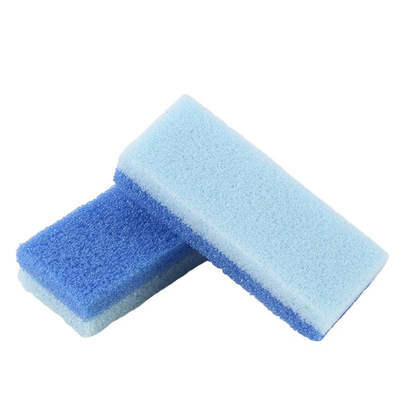 2Pcs Foot Pumice Stones and Scrubbers, Durable Exfoliating Pedicure Stones, Home Body - Cleansing Tools for Men and Women (Blue)