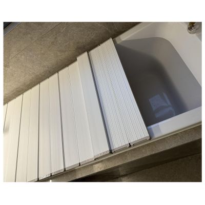 ZGLINMZ Folding Bathtub Cover Dustproof Waterproof Shutter Bath Lid Bath Tub Tray, 1cm Thickness Polypropylene Insulation Board for Milk Baths Spa, Bearing 10kg(140cmx80cmx1cm)