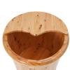 15.7" Wood Foot Bath Bucket with Stool & Lid, Foot Soaking Tub Home Feet Soaking Bucket Feet Massage Barrel for Home Spa view 3